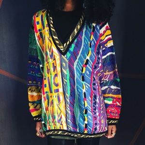 Coogi Vintage V Neck Colorful Sweater Coogi Vintage V Neck Colorful Sweater